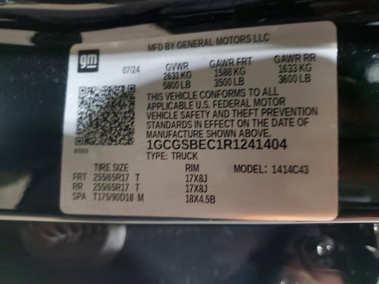 2024 Chev Colorado