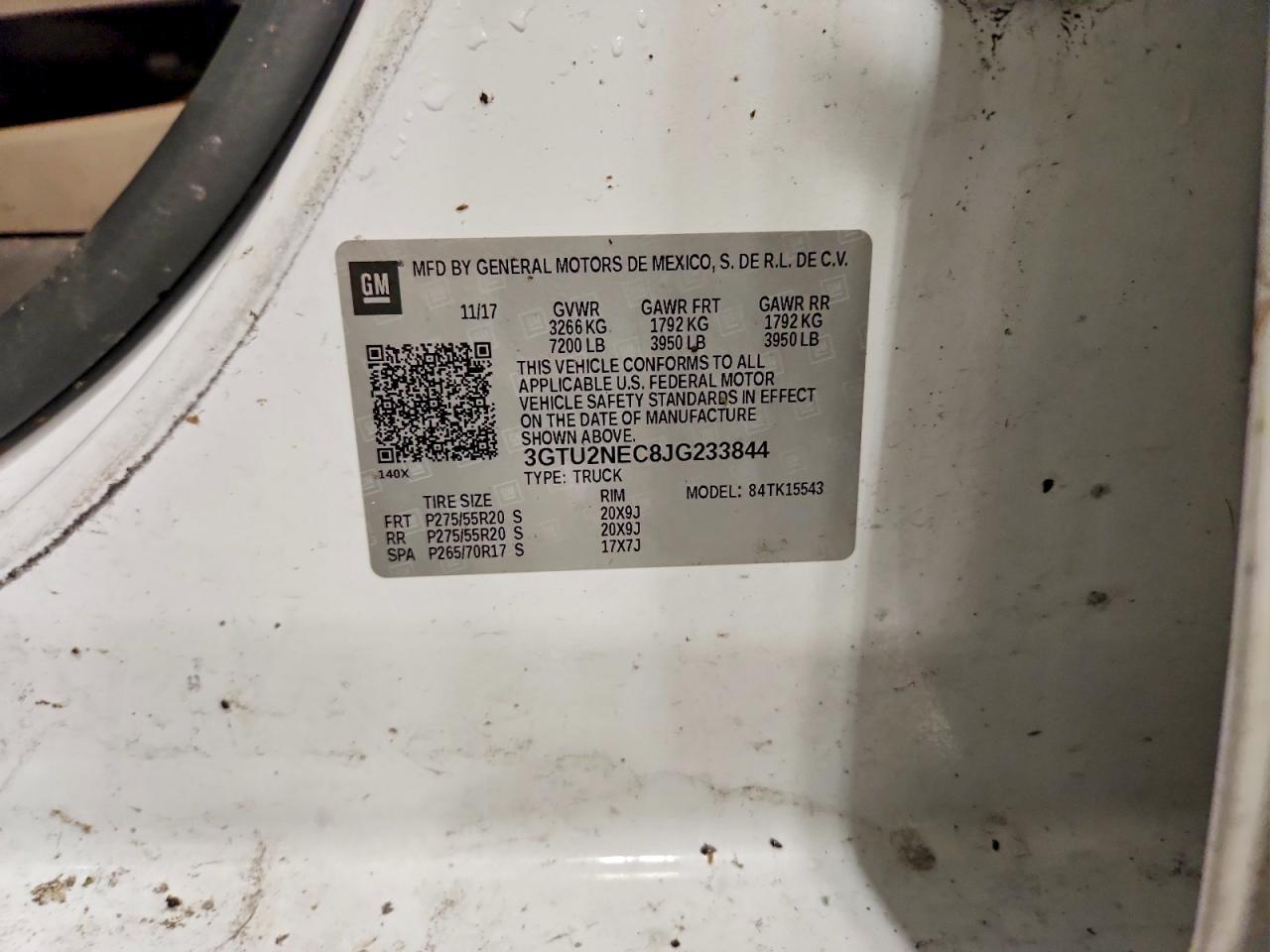 2018 GMC Sierra K1500 SLT