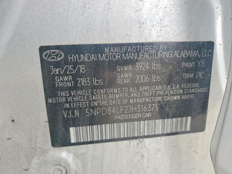 2018 Hyundai Elantra sel