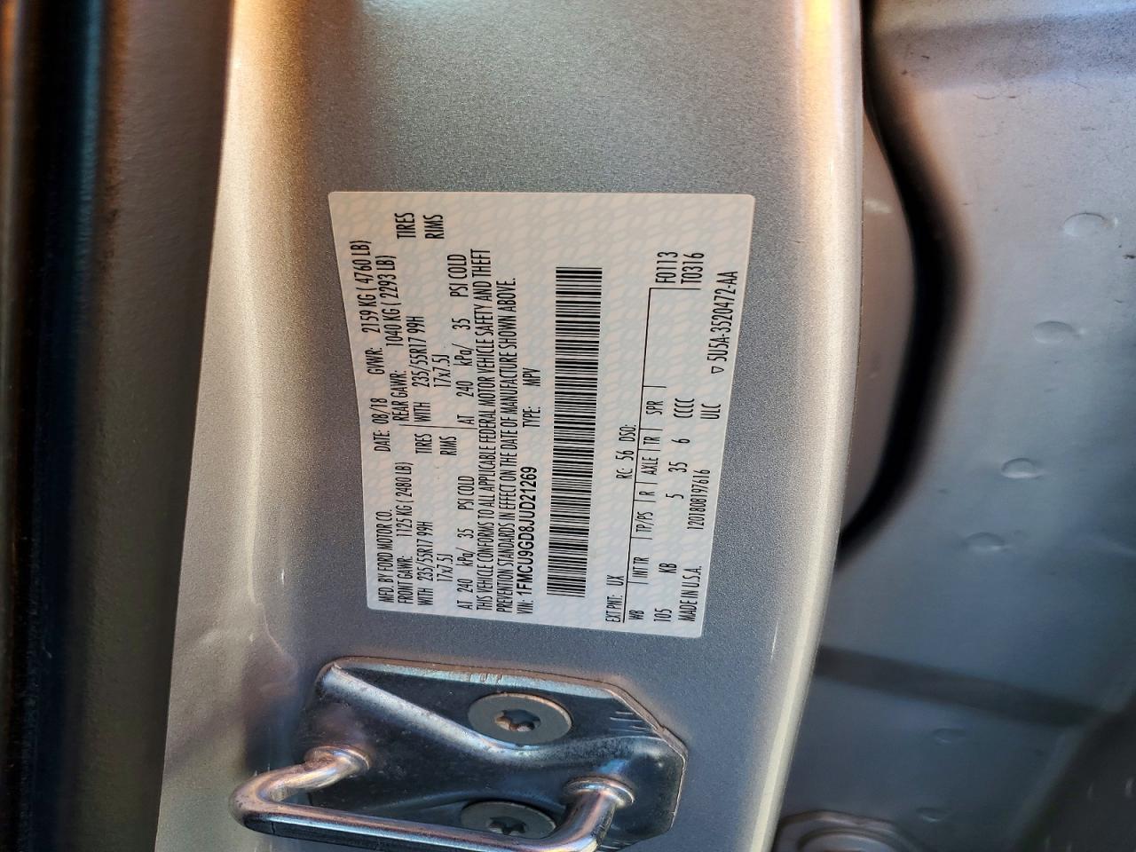 2018 Ford Escape se