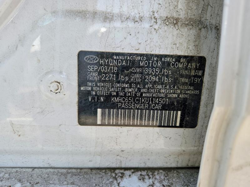 2019 Hyundai Ioniq Hybrid Blue