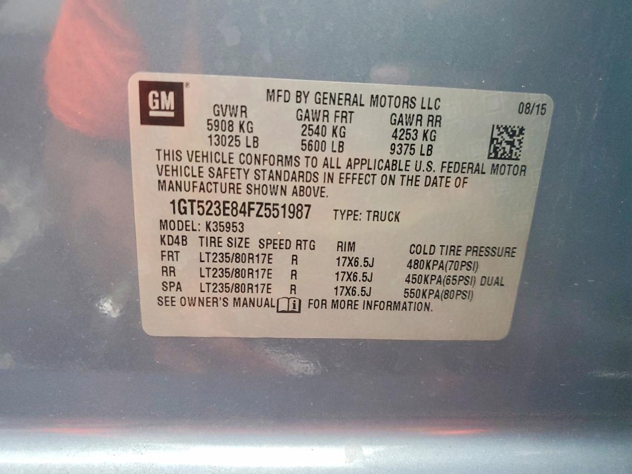 2015 GMC Sierra K3500 SLT