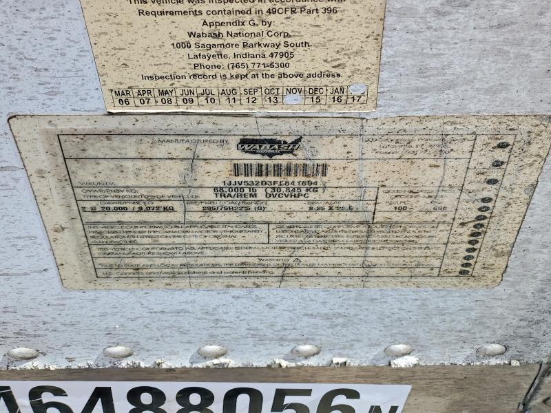 2015 Wabash SH 53DRRYVAN