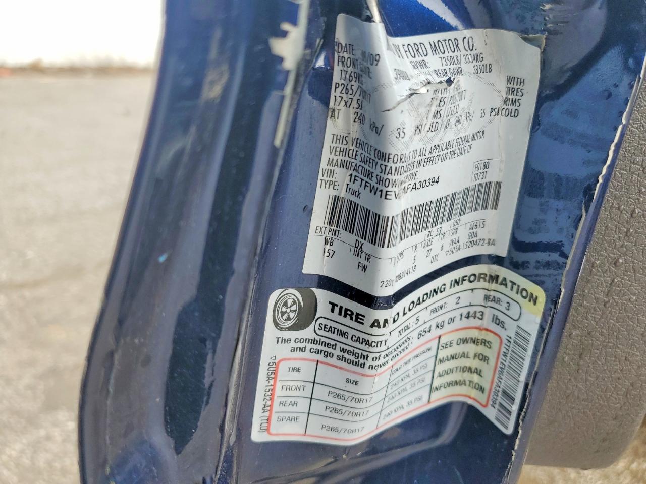 2010 Ford F150 Supercrew