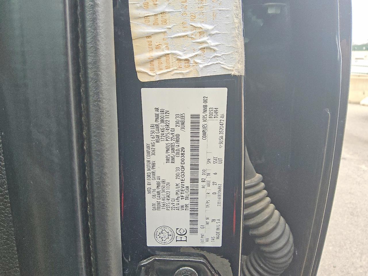 2016 Ford F150 Supercrew