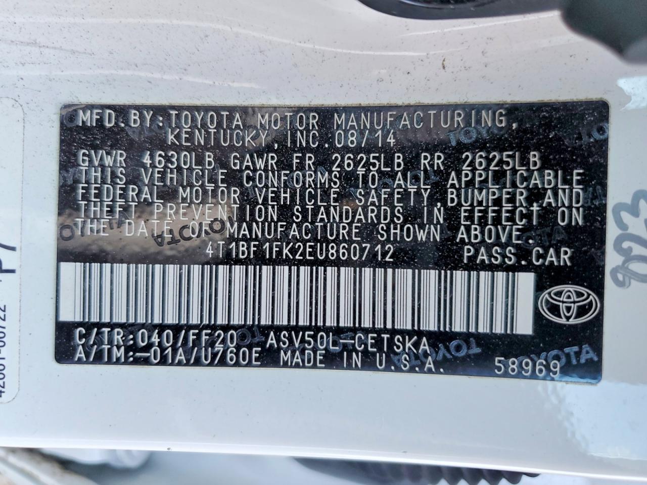 2014 Toyota Camry se
