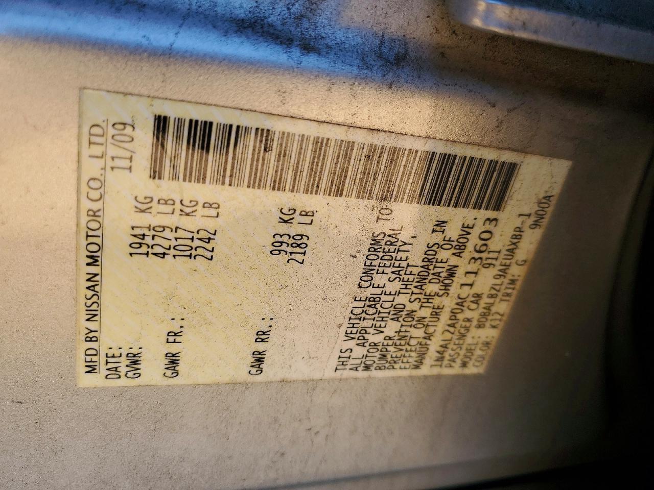2010 Nissan Altima 2.5