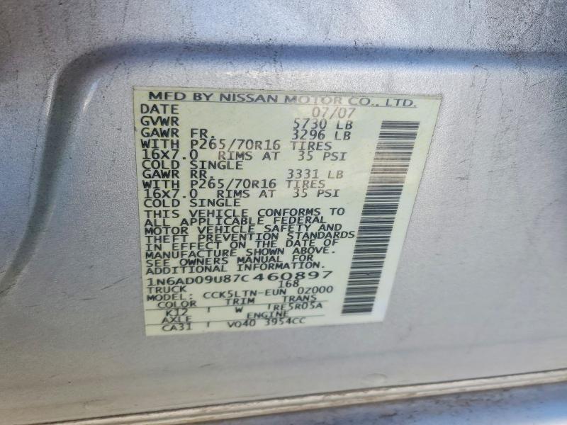 2007 Nissan Frontier SE
