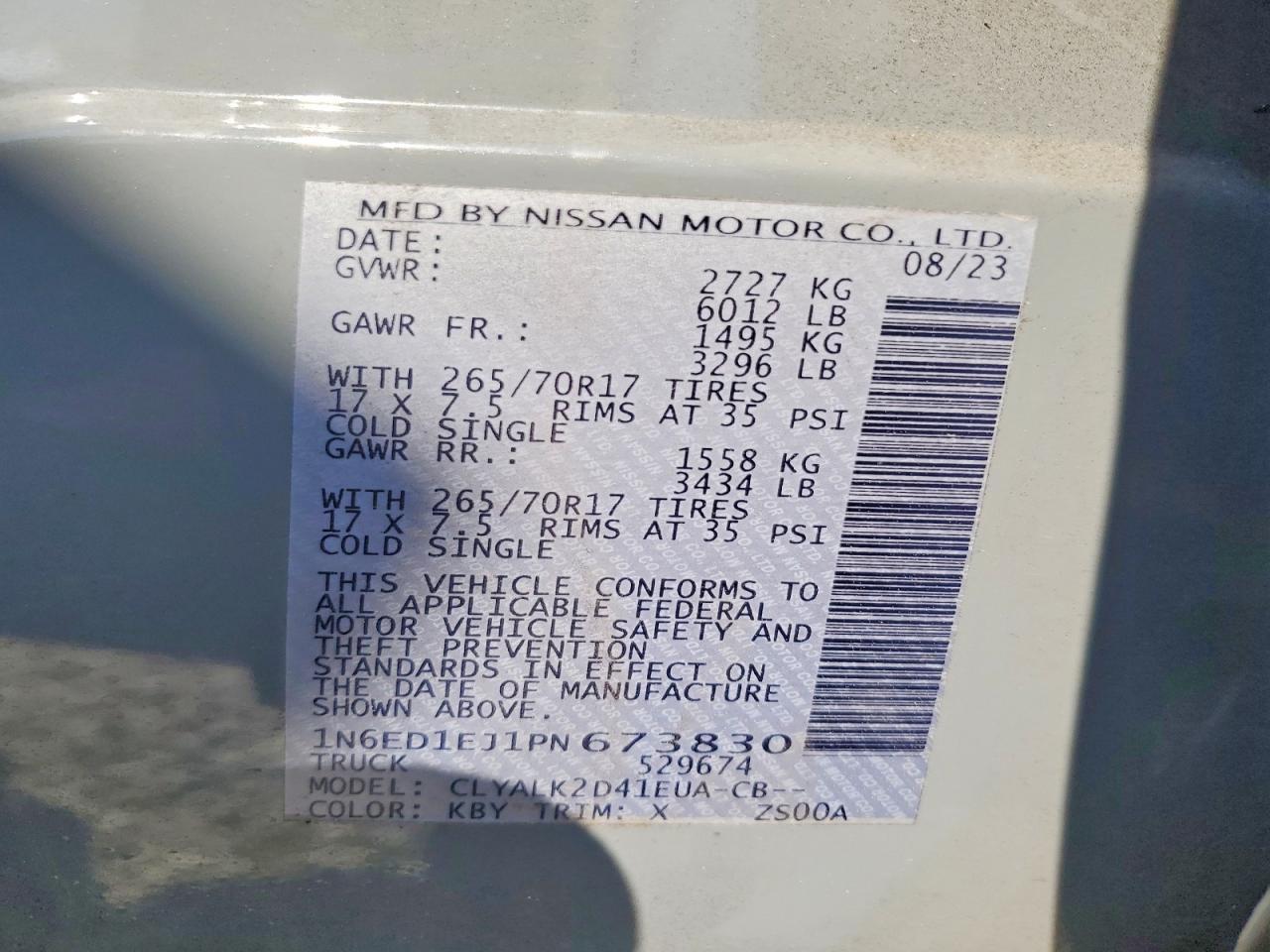 2023 Nissan Frontier PRO-X