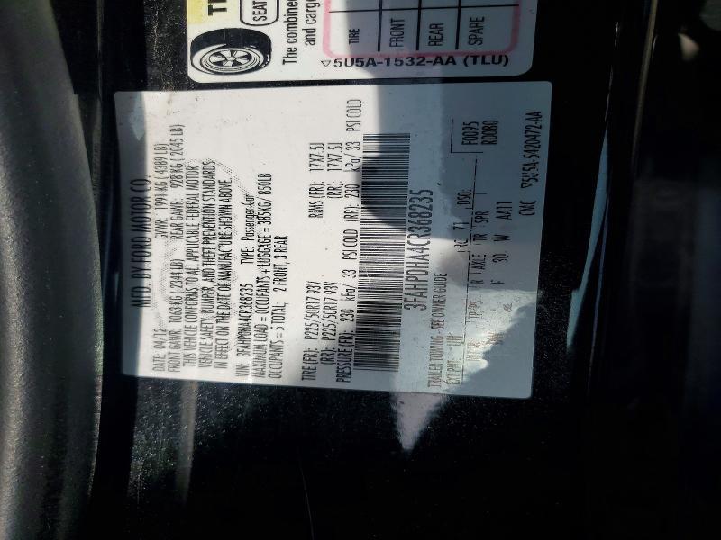 2012 Ford Fusion se