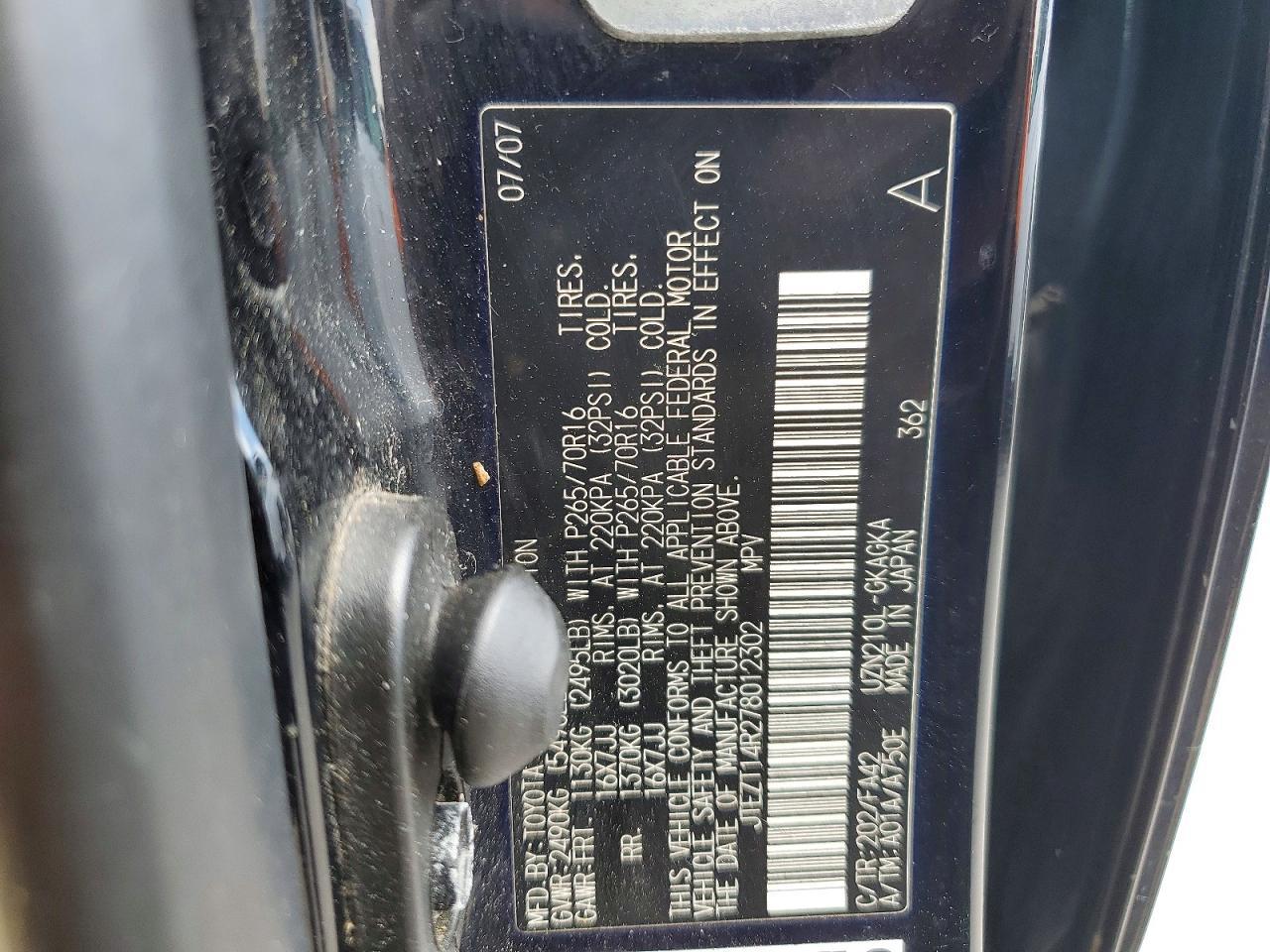 2007 Toyota 4runner SR5