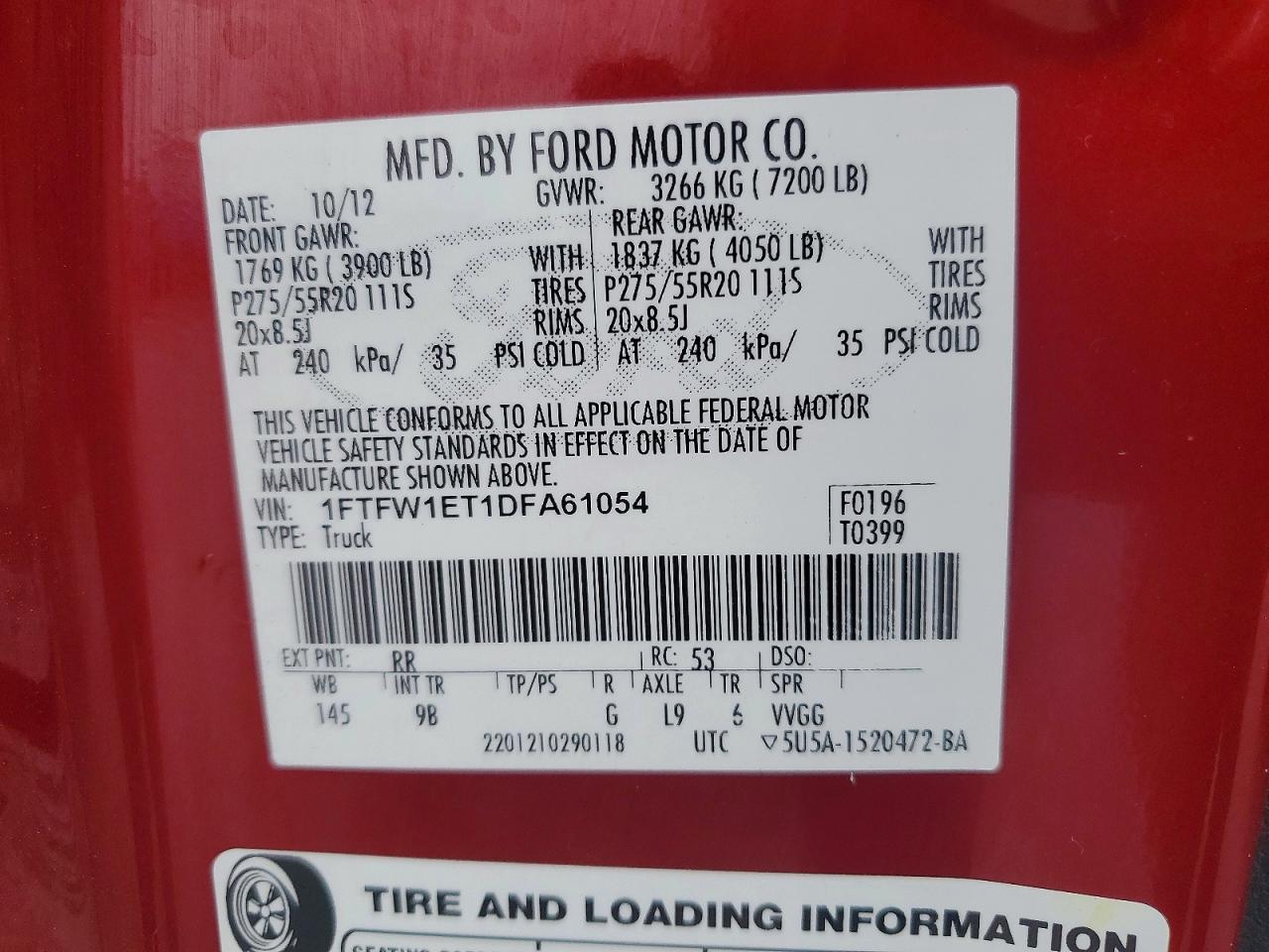 2013 Ford F150 Supercrew