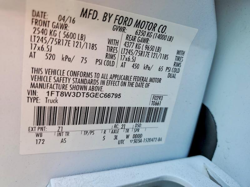 2016 Ford F350 Super Duty