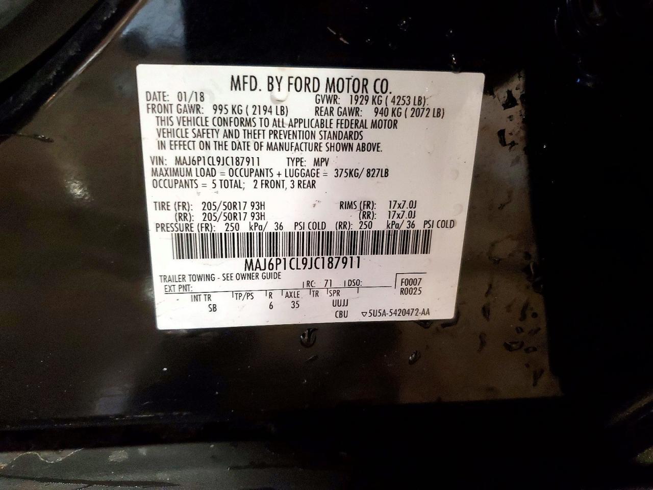 2018 Ford Ecosport ses