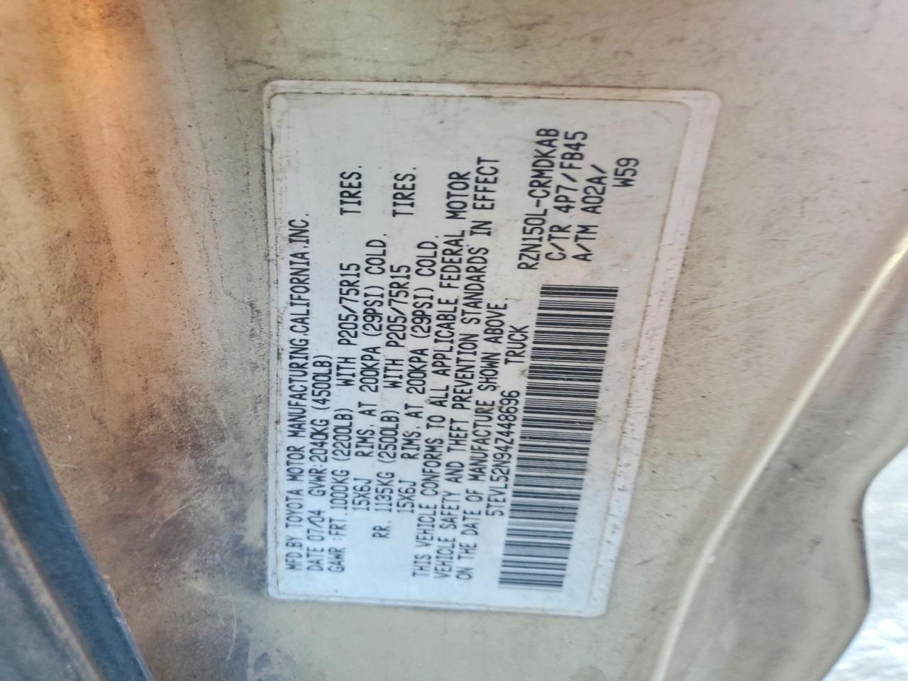 2004 Toyota Tacoma Base