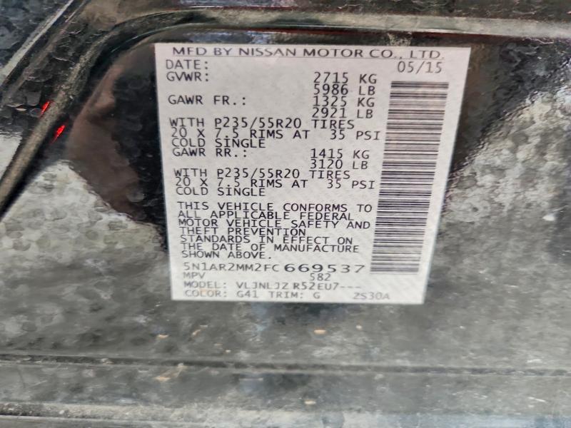 2015 Nissan Pathfinder s