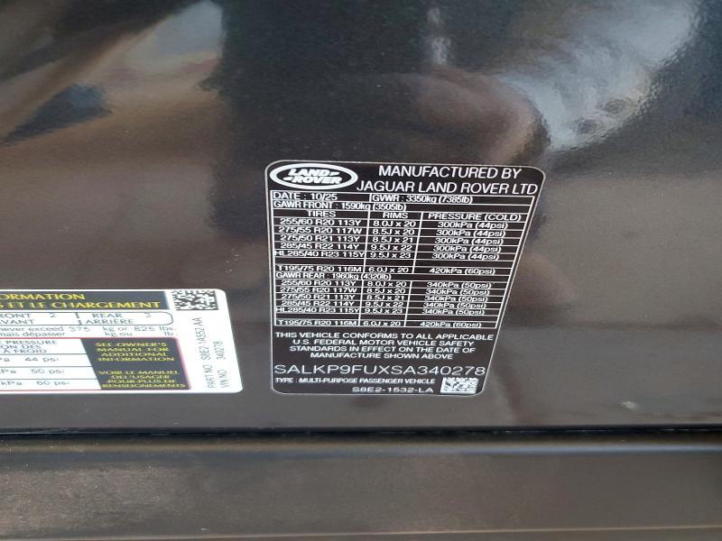 2025 Land Rover Range Rover se