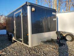 Salvage trucks for sale at West Warren, MA auction: 2016 Carm 2016 Car Mate CM816C-CT Enclosed Cargo Trailer