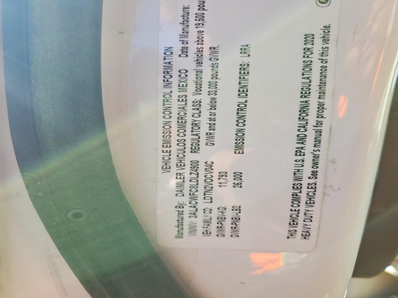 2020 Freightliner Business Class M2 Refrigerated BOX Truck