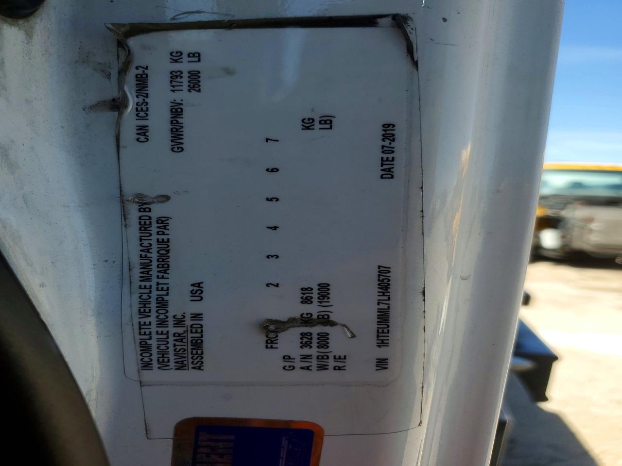 2020 International MV607-Flat BED Truck