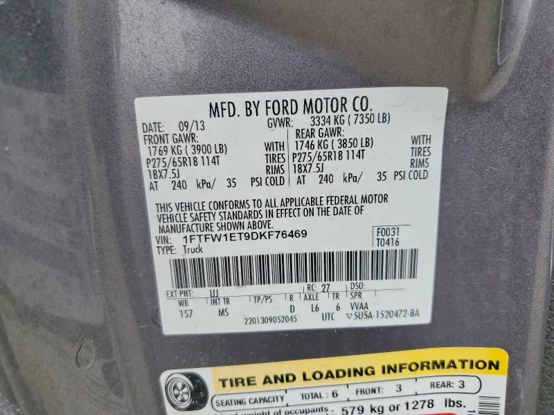 2013 Ford F150 Supercrew