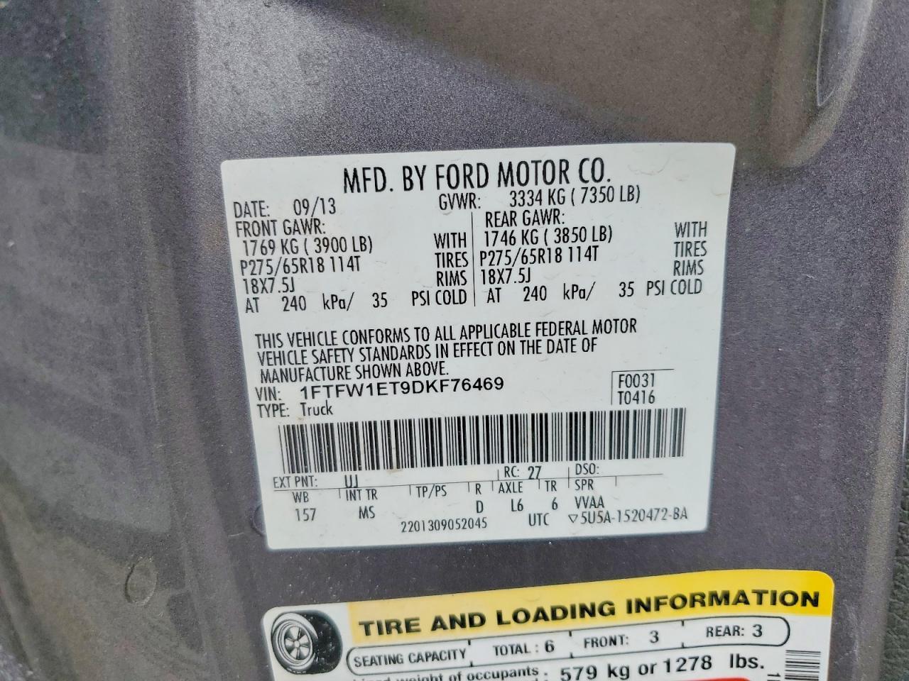 2013 Ford F150 Supercrew