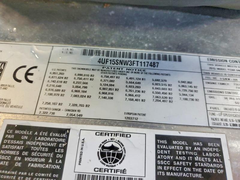 2015 Arctic Cat ZR 5000 LXR