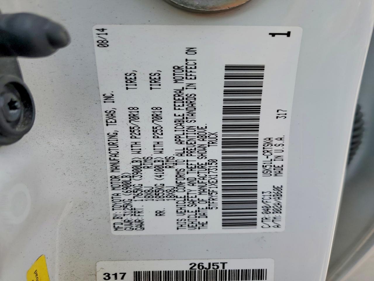 2014 Toyota Tundra SR5