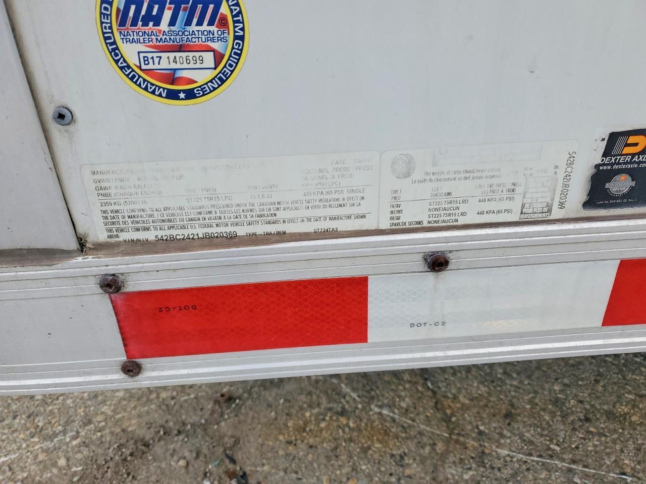 2018 Bravo ST724TA3 Enclosed Cargo Trailer