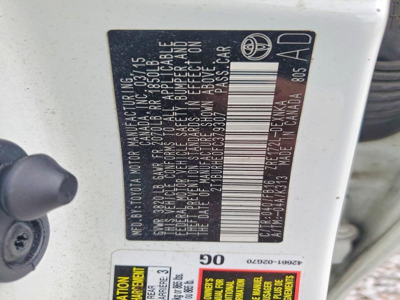 2015 Toyota Corolla le