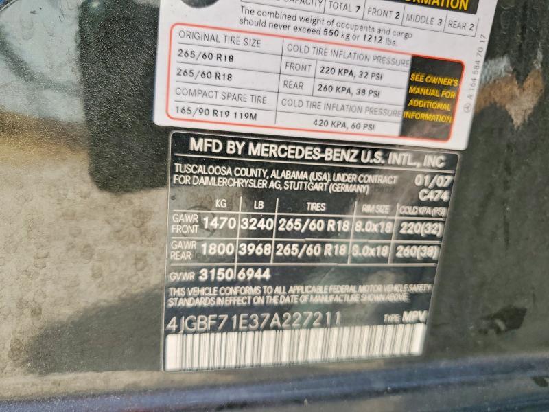 2007 Mercedes-Benz Gl 450 4matic