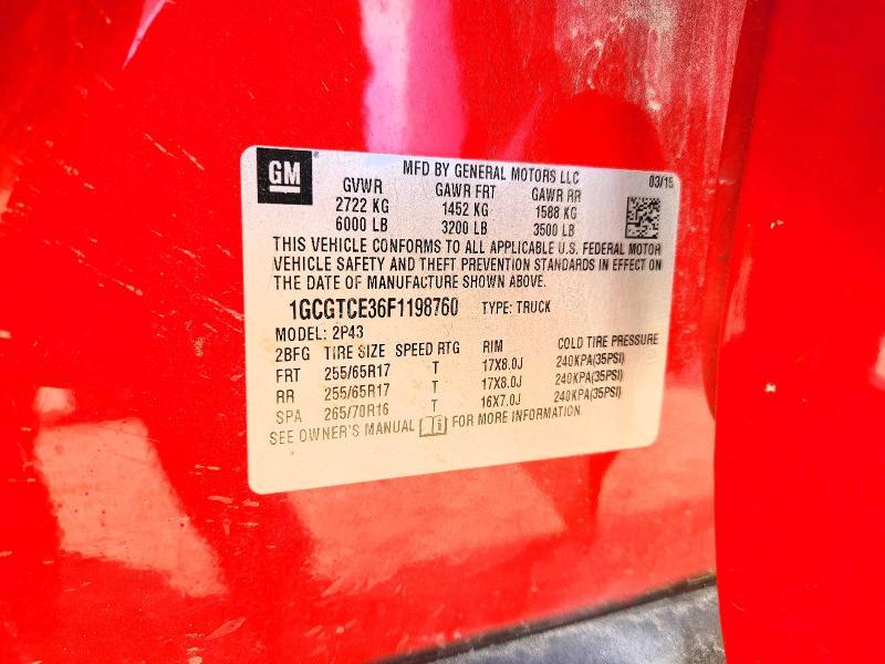 2015 Chevrolet Colorado Z71