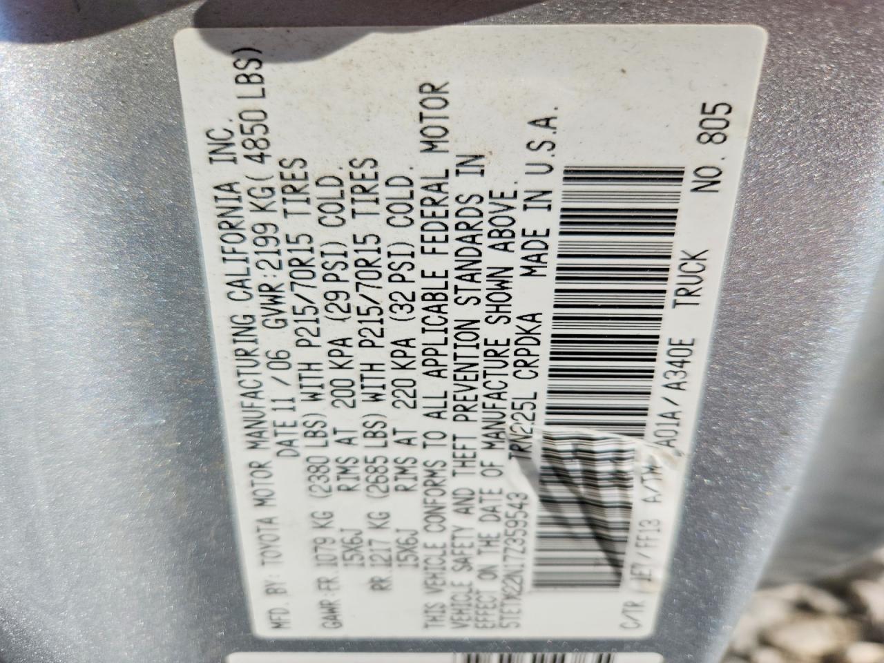2007 Toyota Tacoma Base