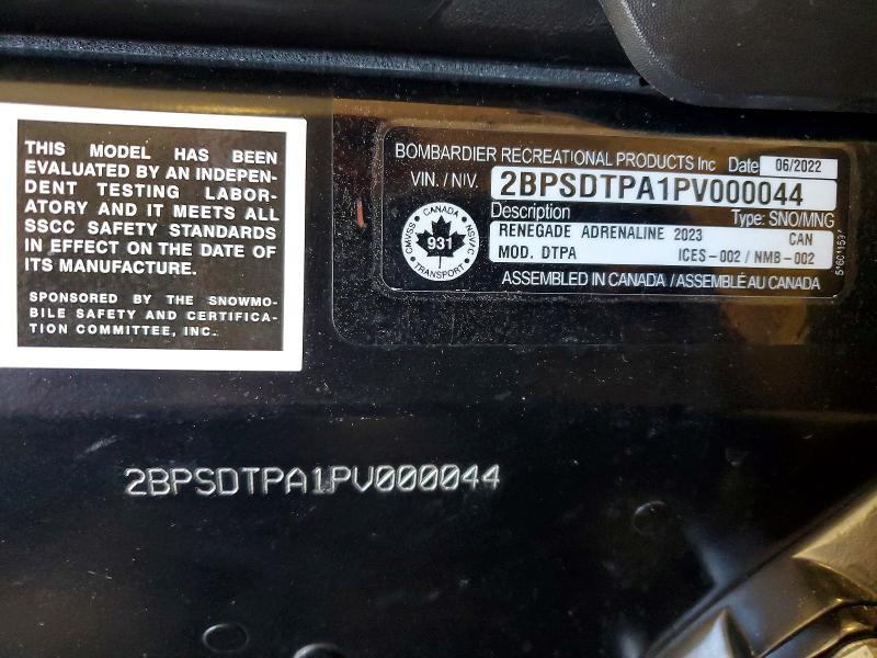 2023 Skidoo Renegade