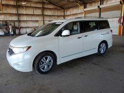 Nissan Quest salvage cars for sale: 2012 Nissan Quest 3.5 s