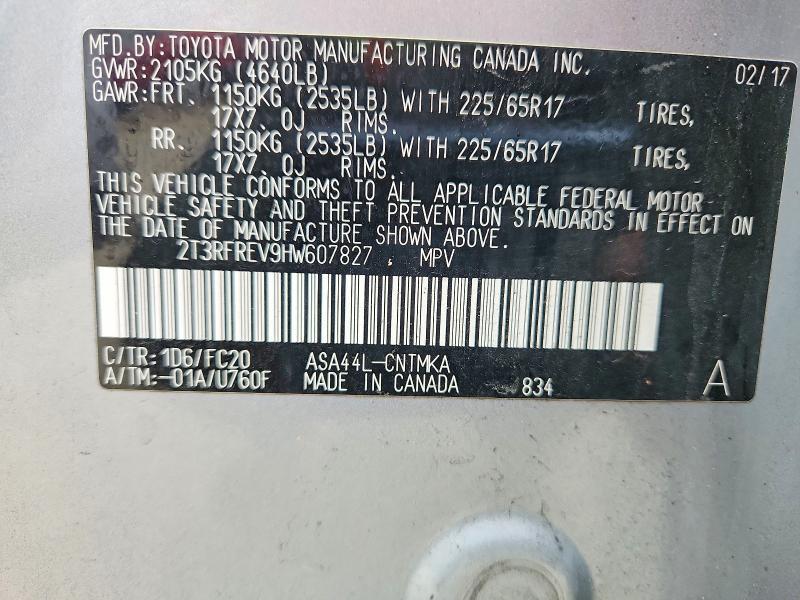 2017 Toyota Rav4 xle