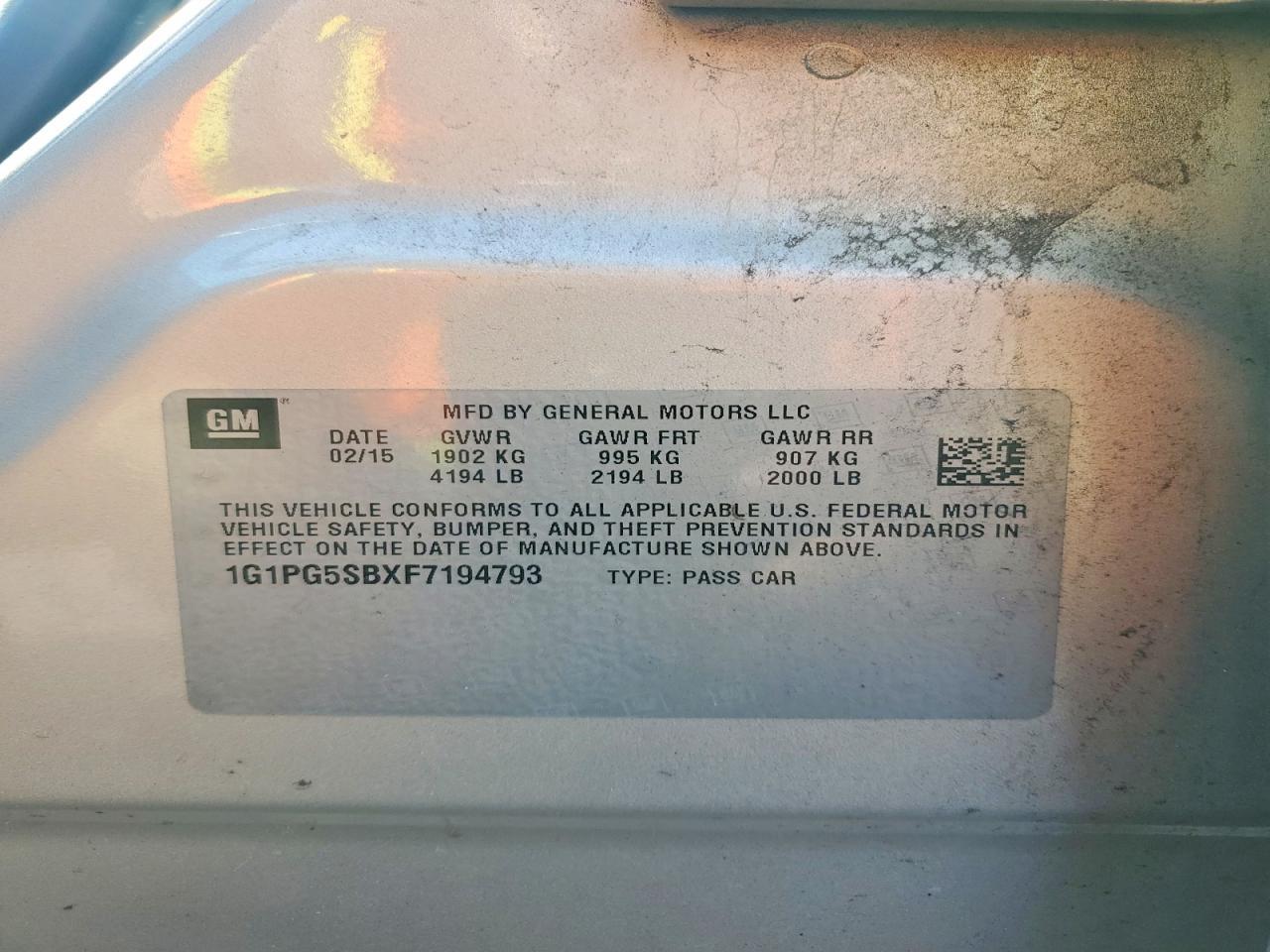 2015 Chevrolet Cruze ltz