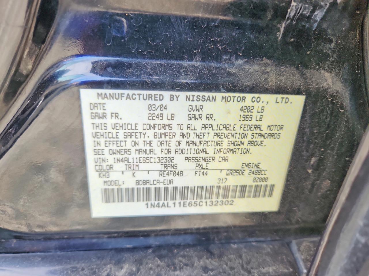 2005 Nissan Altima 2.5