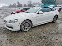 Salvage cars for sale from Copart Spanaway, WA: 2012 BMW 650 i
