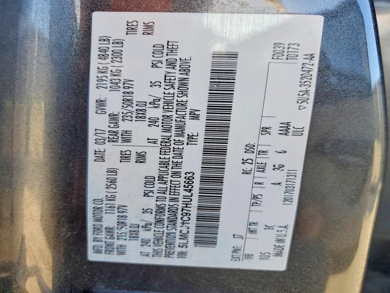 2017 Lincoln Mkc Premiere