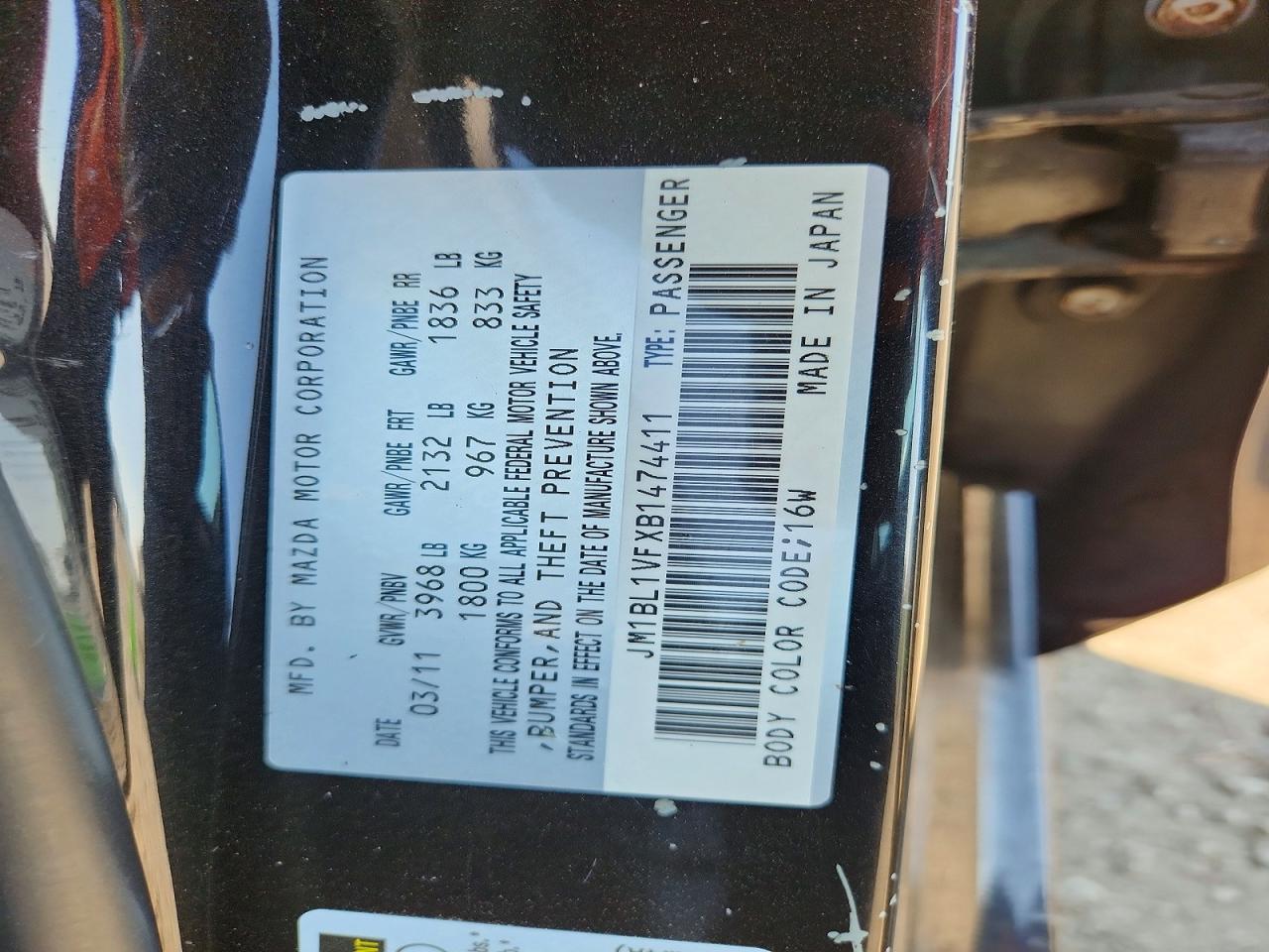 2011 Mazda 3 I
