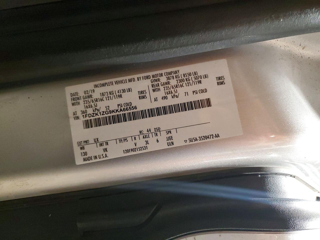 2019 Ford Transit T-150