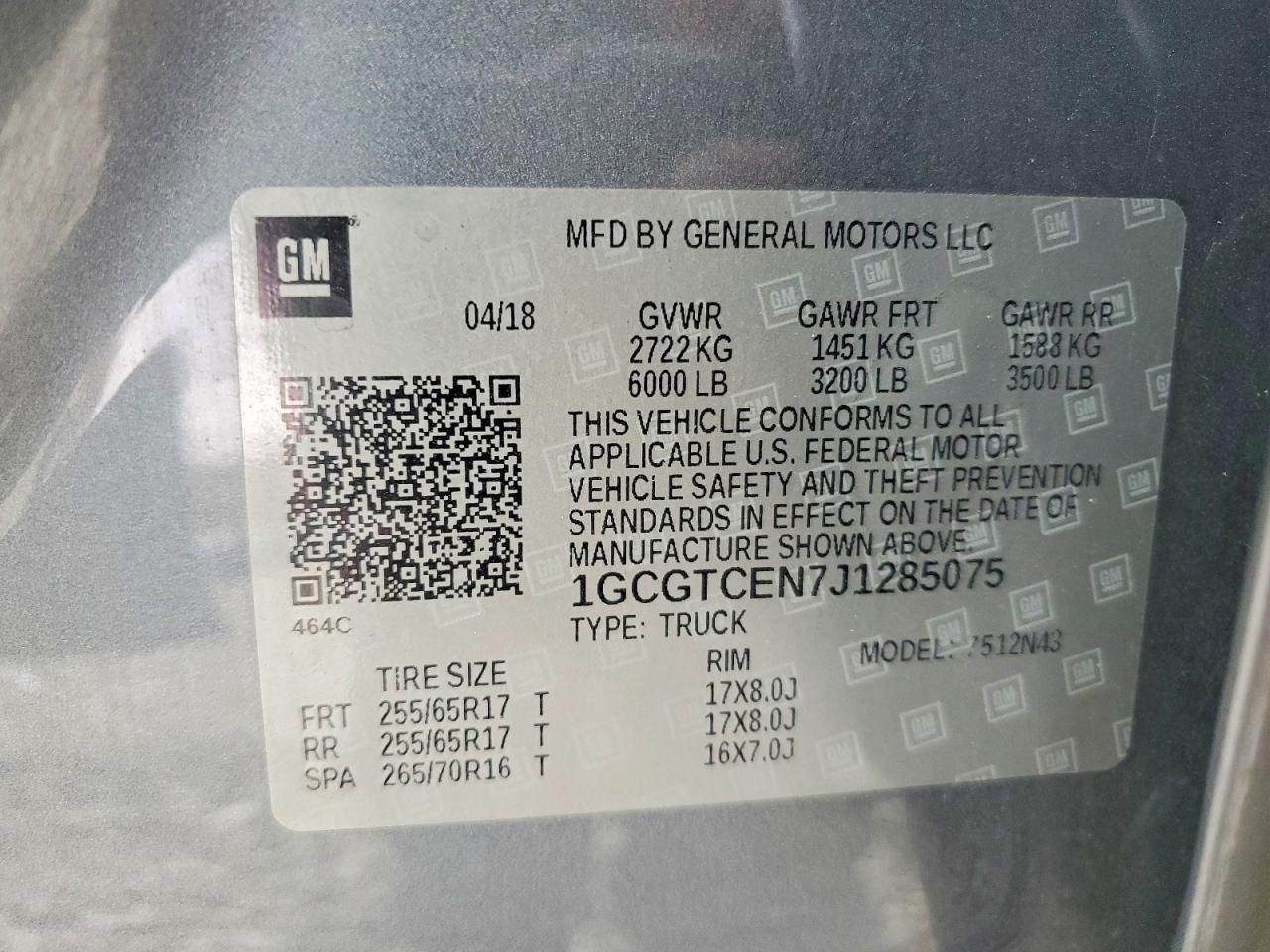 2018 Chevrolet Colorado LT