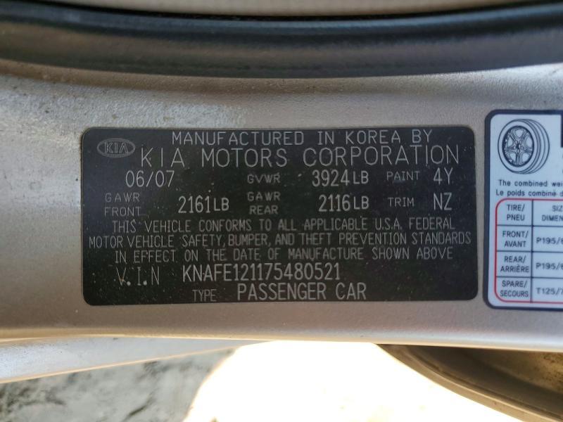 2007 KIA Spectra lx