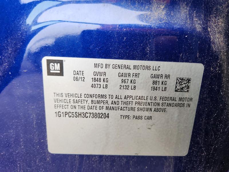 2012 Chevrolet Cruze ls