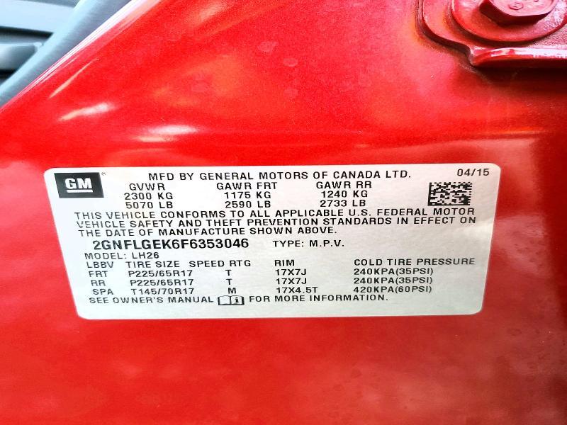 2015 Chevrolet Equinox lt