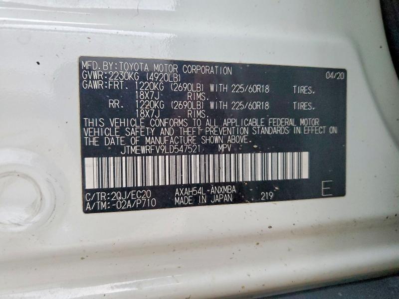 2020 Toyota Rav4 Hybrid xse