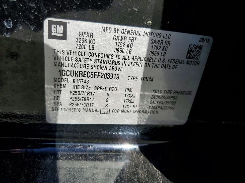 2015 Chevrolet Silverado K1500 lt
