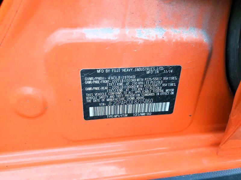 2015 Subaru Xv Crosstrek 2.0 Limited