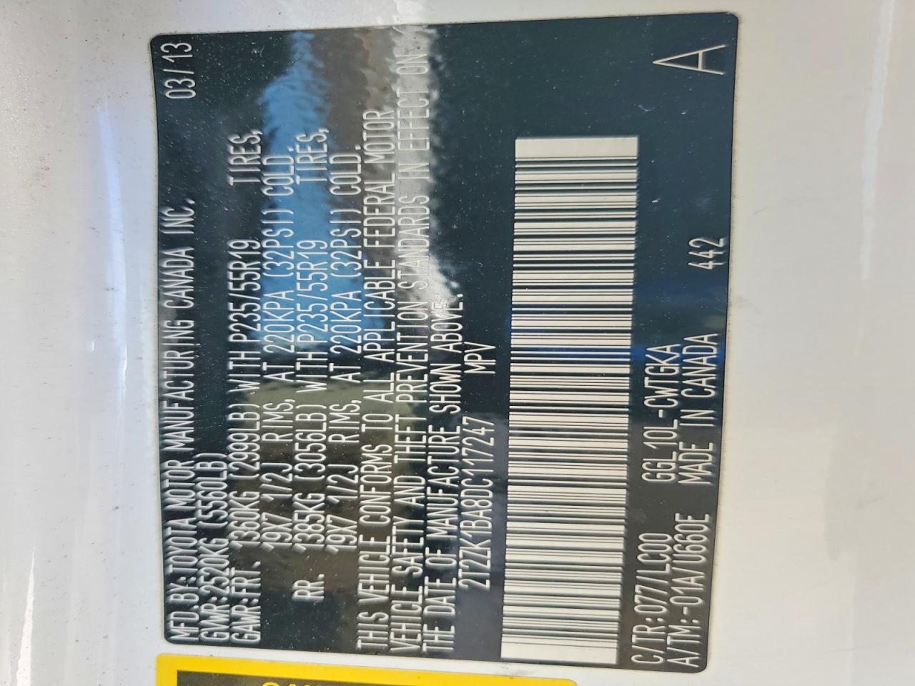 2013 Lexus Rx 350 Base